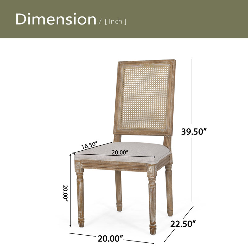 Chaise de salle à manger, Noyer, Gris clair