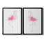 " Flamingo Splash I " 2 - Pieces-1521271119-1521271114-1521065087