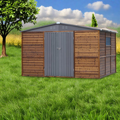 Spacious Iron-wood Sheds Storage, Modern Style For Outdoor Utility