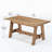 63" Solid Wood Executive Office Desk