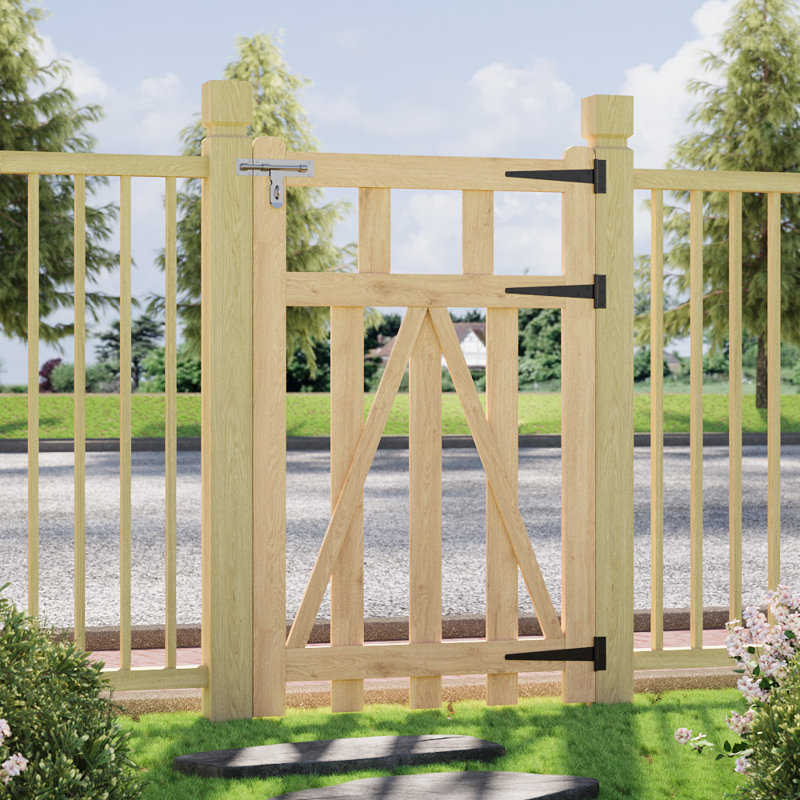 Chesnut Wood Gate, 120cm H x 76cm W x 5cm D