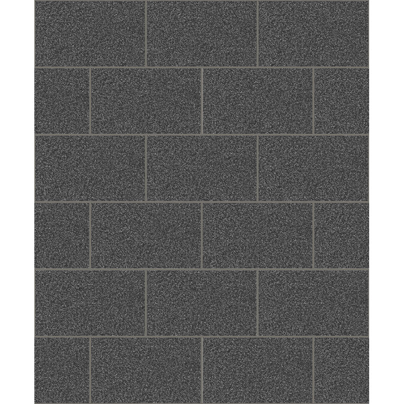 Rouleau de papier peint l 33 pi x l 20,5 po tile Hooten, Noir