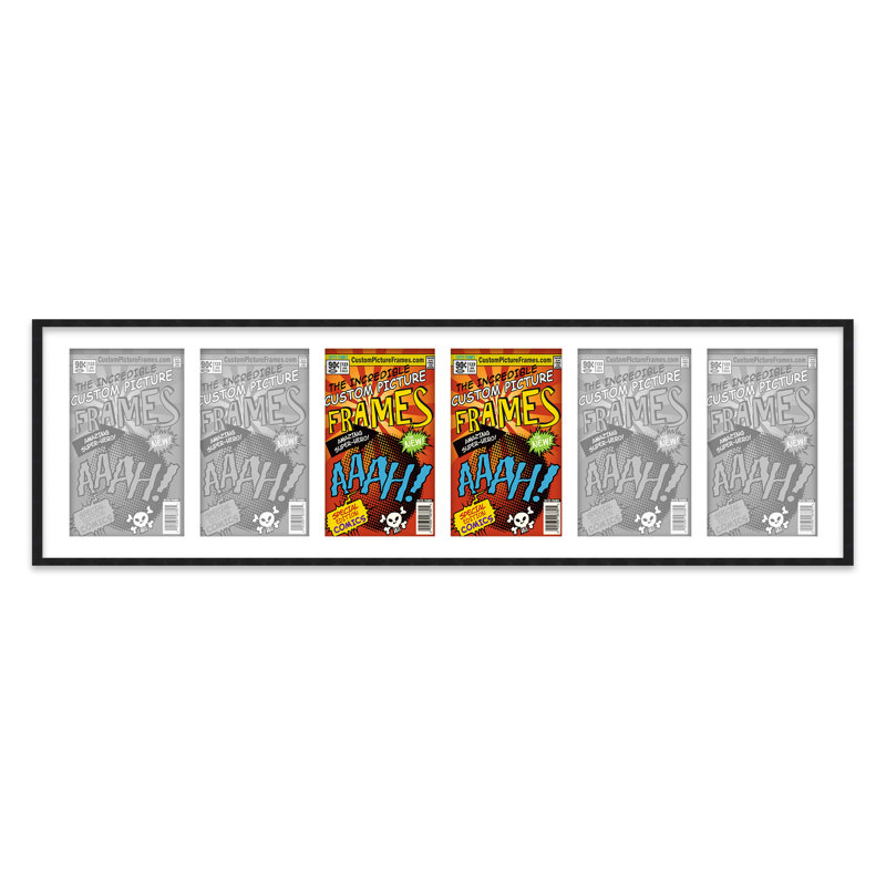 Cadre photo Evalynn, Blanc / noir, 7,75 po x 10,5 po