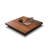 Walnut Manufactured Wood Square Coffee Table