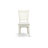 3 Piece Dining Room Furniture Set Contains a Round Dining Table and 2 Linen Fabric Upholstered Chairs, 42x42 Inch, Linen White-633372867-607392014