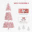 Arbre de Noël rose 7,5 pi