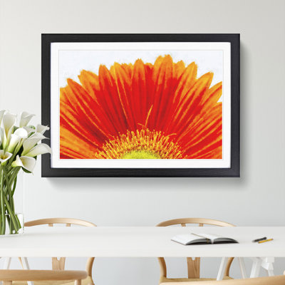 An Orange Gerbera - Single Picture Frame Painting on MDF