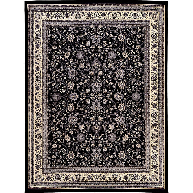 Tapis noir Zayandeh, Rectangle 8 pi x 10 pi