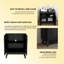 Buffet Mid-Century moderne - Buffet cannelé avec tablettes réglables-564767760