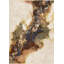 Tapis abstrait beige et bleu 5 pi x 8 pi