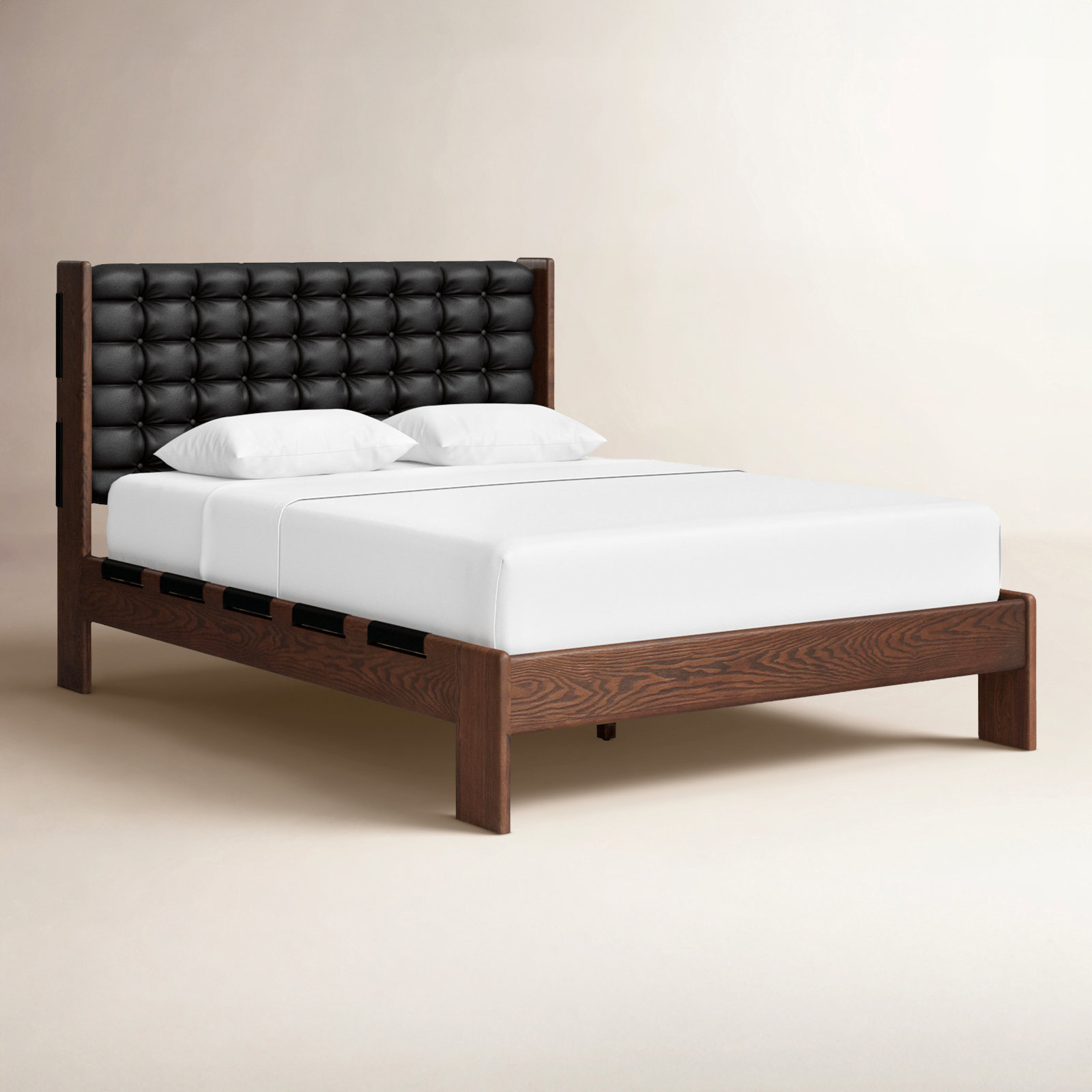 Murcia Upholstered Bed, Queen, Terra Brown/Ash