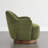 Modern Upholstered Swivel Barrel Chair With Solid Wood Base-1349720236