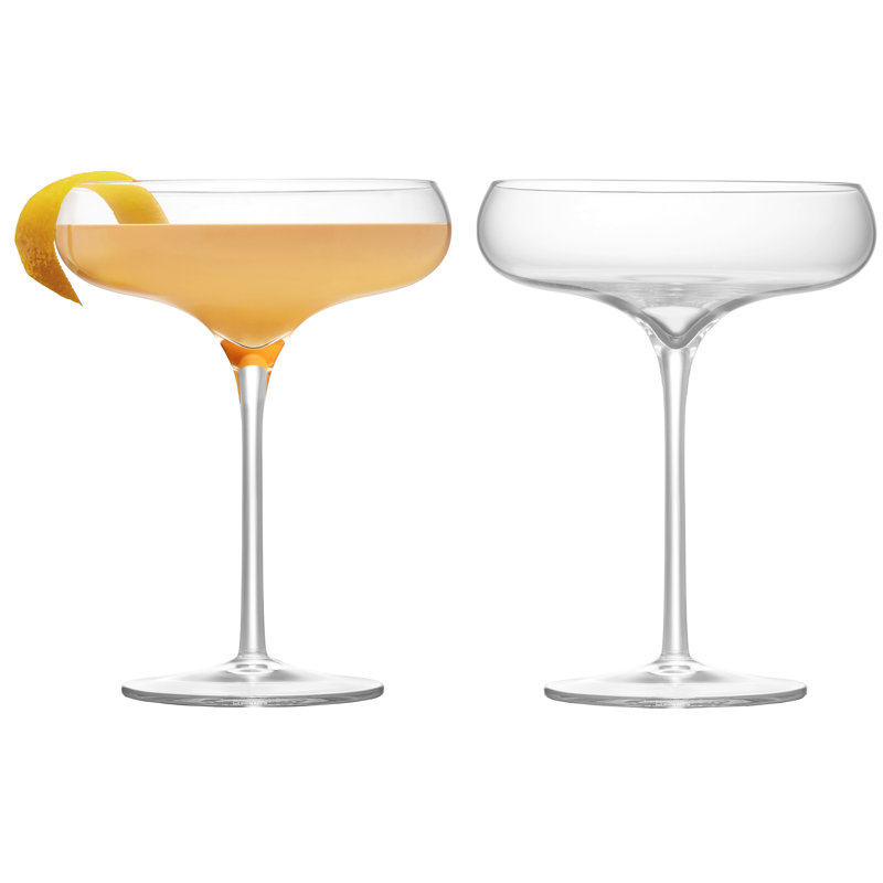 Juno Clear Champagne Coupes