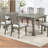 Grey Dining Table With Rectangular Form, Veneer, Modern View Contemporary Table, Veneer Creation