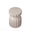 Ensemble de tables basses 13 "d'extérieur moderne et intérieur imperméable Ensemble de tables basses et de tables d'appoint Design durable en ciment Mgo convenant au patio, au jardin et au salon, blanc, 2 pièces-1330868589
