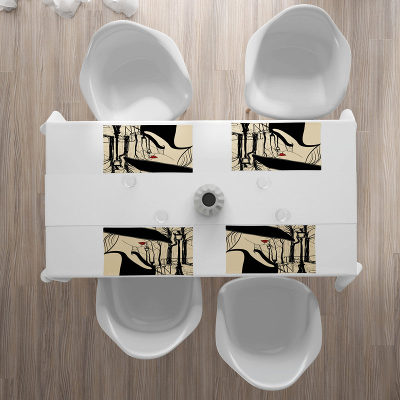 Polyester Abstract Rectangle Placemat