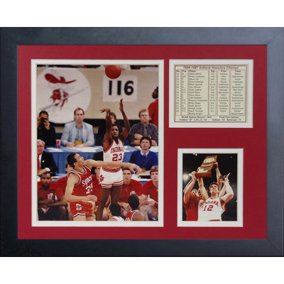 1987 Indiana Hoosiers Champions Framed Memorabilia