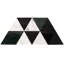 Prism 8x14 Triangle Polished Marble Mosaic Tile-239126531