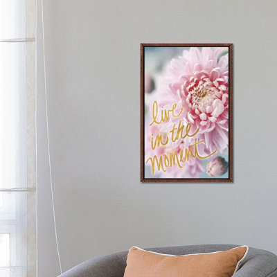 Live in the Moment 1 Piece Wall Art on Canvas