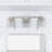 3-Light Silver Vanity Light with E26 Base, Metal Frame and Glass Shades, ETL Certified, Dimmable