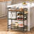 Modern Kitchen Serving Cart With Multi-Level Storage-759965135