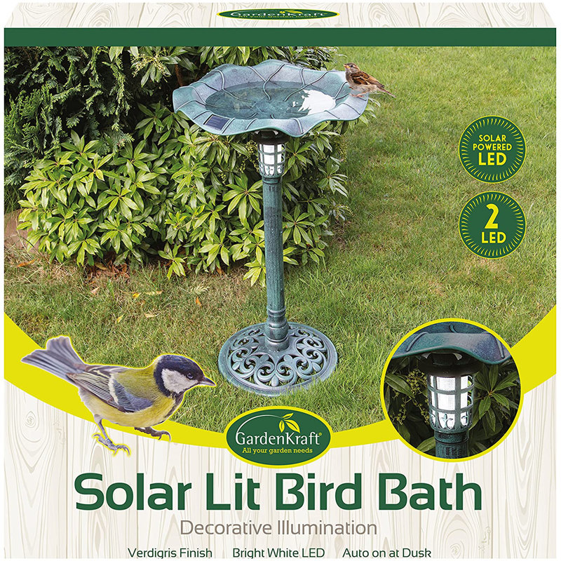 Plastic / Acrylic Single Tier Birdbath
