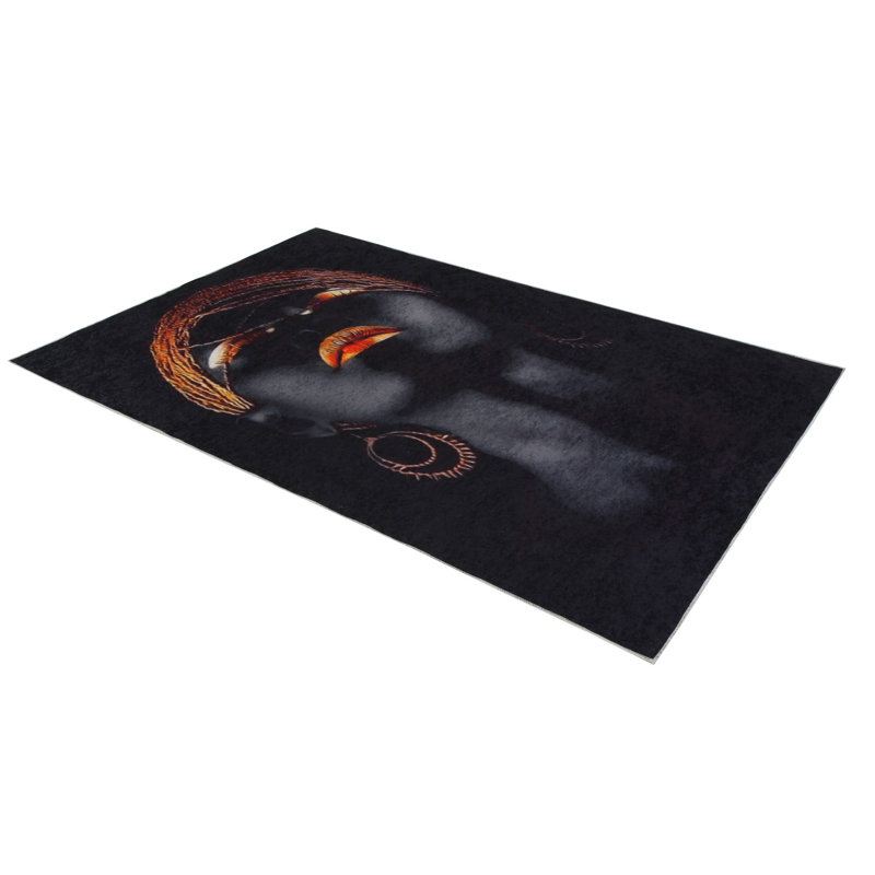 Stylish Woven Carpet (4 x 6 ft), 100% Polyester, 0.4 in Pile Height | Antibacterial, Non-Slip Underside | Machine Washable, 3D Digital Printing | Perfect for Living Room, Bedroom, and Home Decor