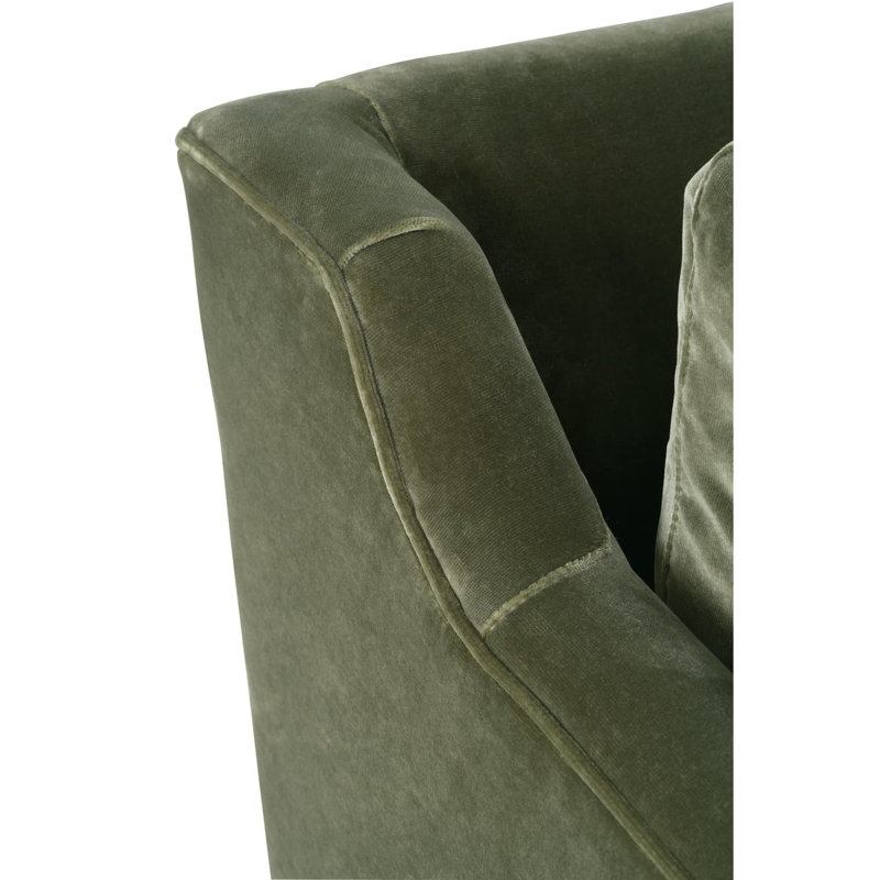 Madeline Sofa, Chocolate, Sage, 34"H x 90"W x 40"D