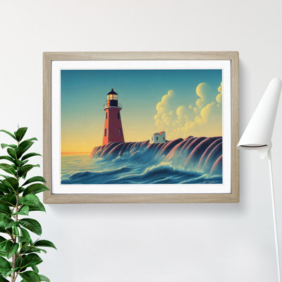 Lighthouse Seascape Vol.5 - Single Picture Frame Print
