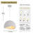 Jimyah 1- Light White Polyesters Unique/Statement Modern Pendant-582369687