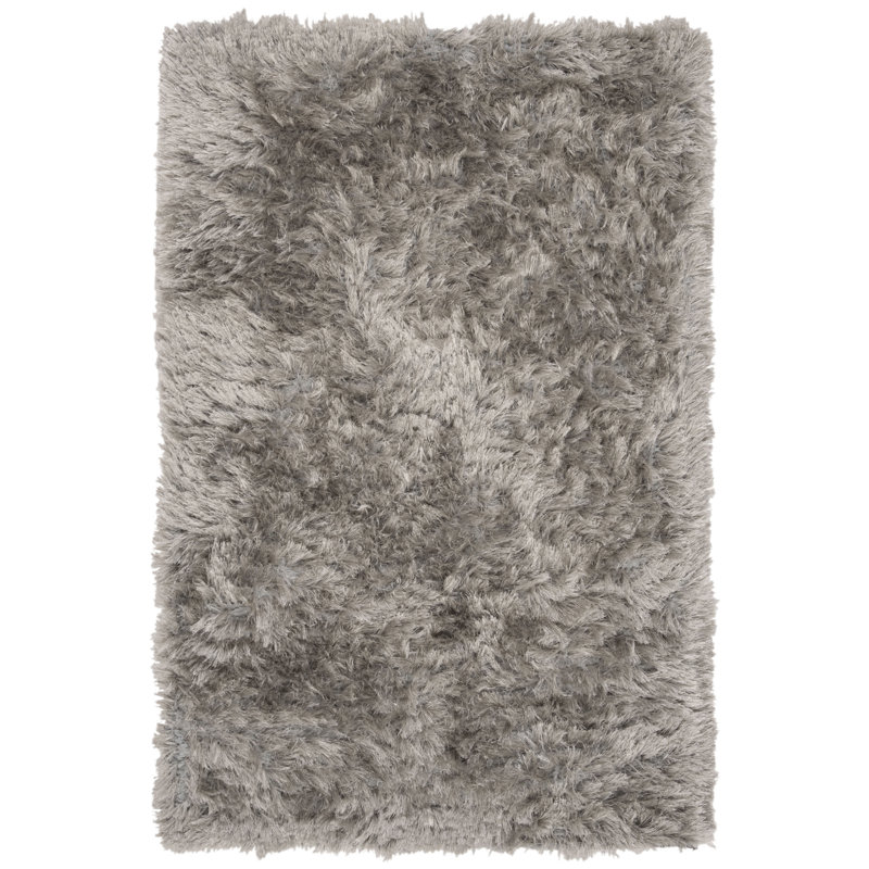 Moultrie Shag Hand Tufted Performance Solid Color Rug, Rectangle 3' X 5'