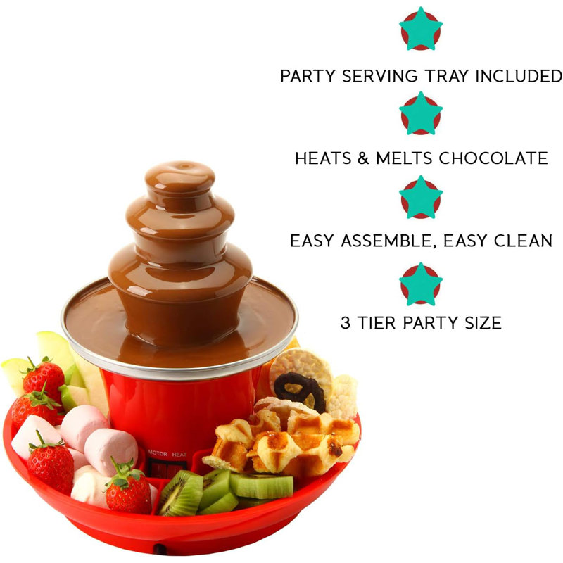 Chocolate Fountain with Serving Tray