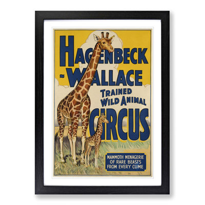 Vintage Circus (22) Framed Vintage Advertisement - Framed Print