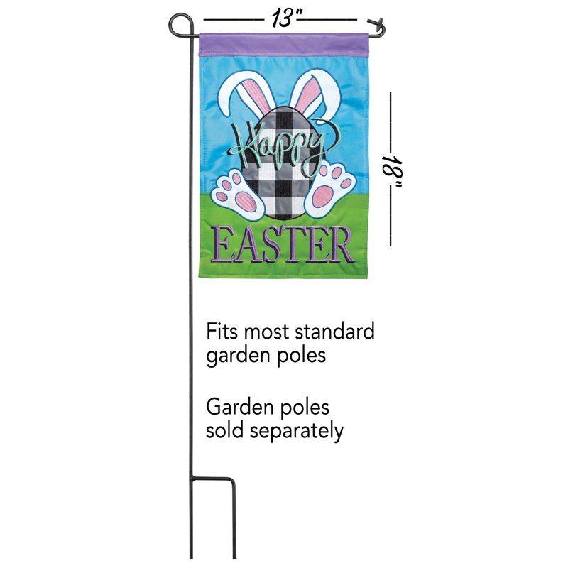 Drapeau de jardin en polyester 2 faces 1 pi 6 po x 1 pi Cogne