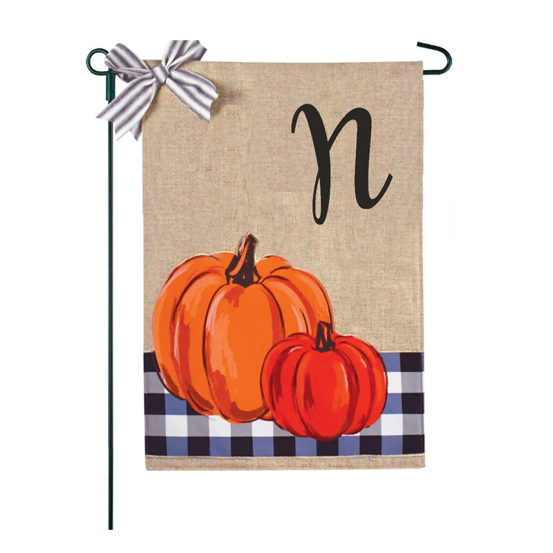 Monogramme Buffalo Check Pumpkins