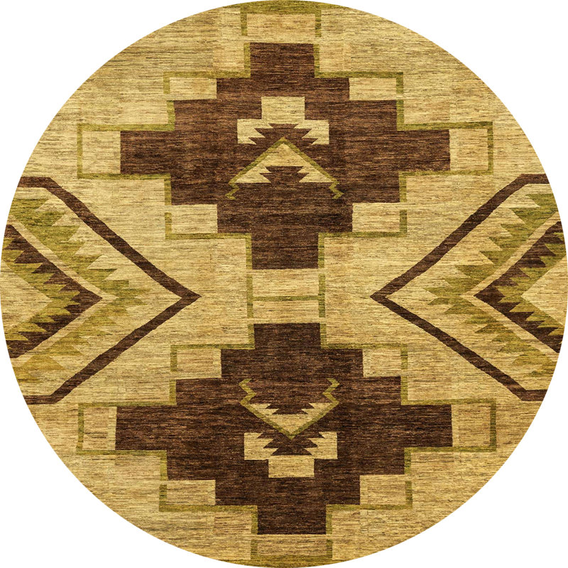 Tapis abstrait moderne 3049, Rond 3 pi