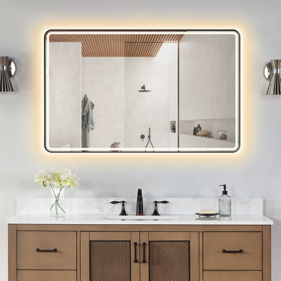 Viaggi Metal Flat Wall Mirror