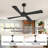 4-Solid Wood Blades Indoor Standard Ceiling Fan with Remote Down-Rod Mount-1495519739-1495519733-1495519728