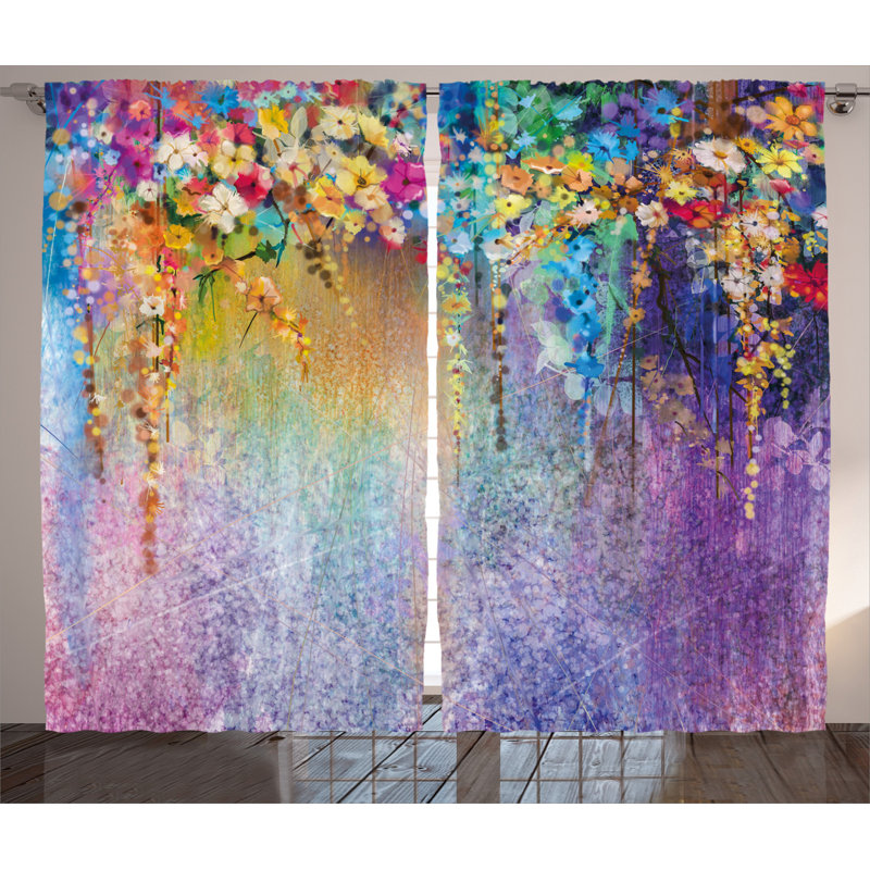 Semi Sheer Curtain Pair, 54" W x 108" L