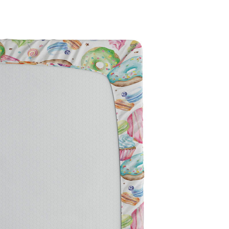 Microfiber Fitted Sheet, Full Fitted Sheet, Pink Floral