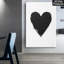 Impression sur toile Modern Modern Heart minimaliste - Urban Studio-1373299492