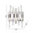 Transitional 5 Light LED Chrome Crystal Wall Sconce