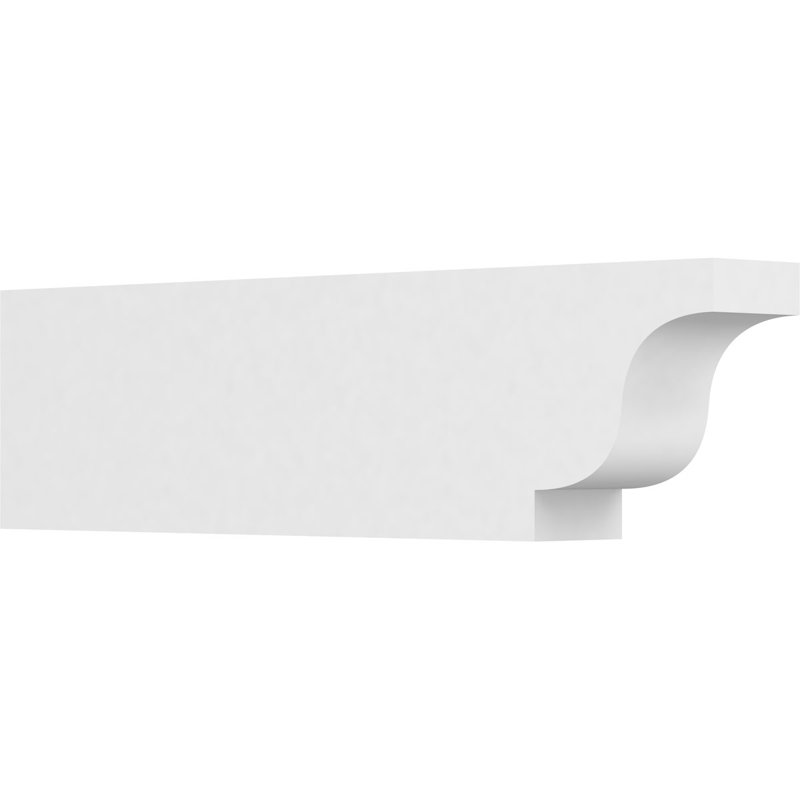 4"W x 8"H x 30"L Standard Newport Architectural Grade PVC Rafter Tail, 8"H x 4"W x 30"D