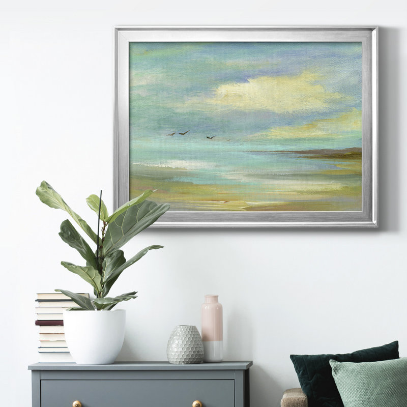 Toile encadrée de qualité supérieure Drifting - prête à être accrochée, Argent, H 18,5 po x l 24,5 po x P 1 po