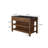 39.37" Black Sintered Stone island with solid wood surface-1764344557