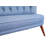 Indigo Blue 2-Seat Sofa, Solid Wood Frame, 31.5 x 31.1 x 15.7 inches | 100% Polyester Fabric, 32 DNS Foam for Comfort | Easy Clean | Stylish Modern Design for Home, Hotel & Rustic Decor-111815262