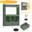 Boîte de rangement pour jouets de 51,7 po de hauteur, rangement pour animaux en peluche de grande capacité avec 2 tiroirs de rangement mobiles, 3 cubes de rangement, bibliothèque pour chambre d'enfant, salle de jeux (vert)-448699762