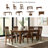 Rebecca Extendable Solid Wood Base Dining Table
