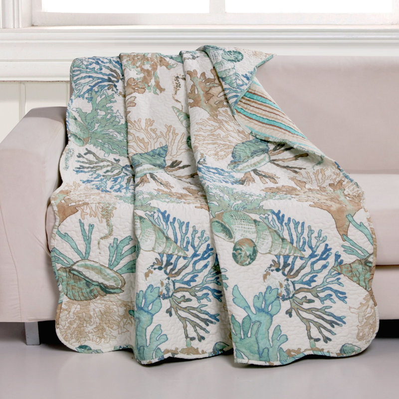 50x60 Atlantis Coastal Reversible Throw Blanket