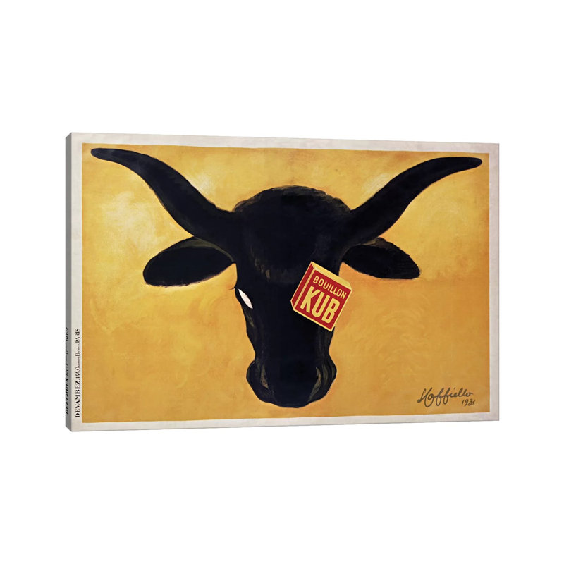 Bouillon Kub Ad, 1931 by Leonetto Cappiello - Wrapped Canvas Print, 20.32 cm H x 30.48 cm W